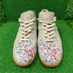 Maison Margiela Paint Splatter Replica Beige Sneakers Sz 44 Men’s